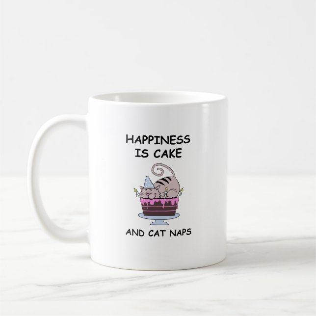 Caneca De Café Whimsso Birthday Cat (Esquerda)