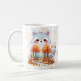 Caneca De Café Whimsy Wilderness Critters - Raccoon -
