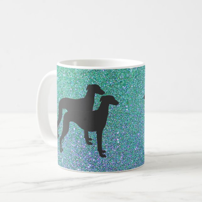 Caneca De Café Whippet (Frente Esquerda)