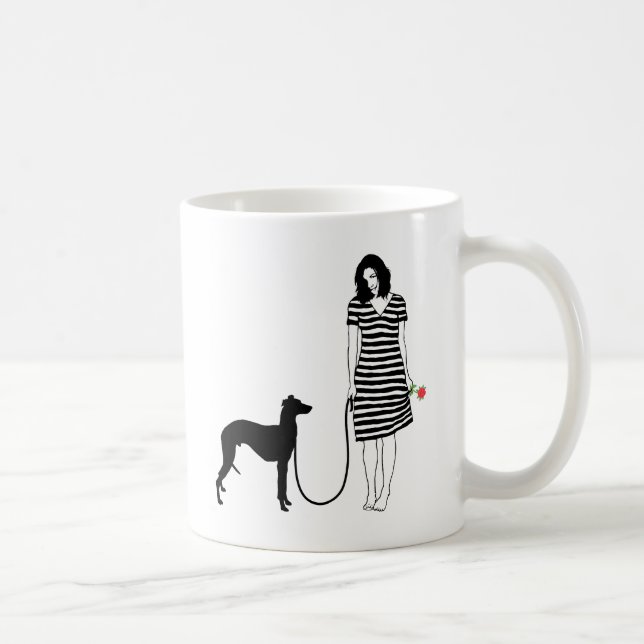Caneca De Café Whippet (Direita)