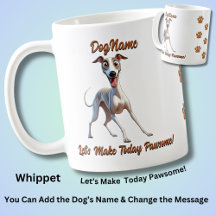 Whippet, Adicionar Nome do Cachorro, Alterar Texto