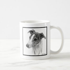 Caneca De Café Whippet Dog Art de Glenda S. Harlan