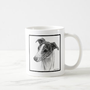 Caneca De Café Whippet Dog Art de Glenda S. Harlan
