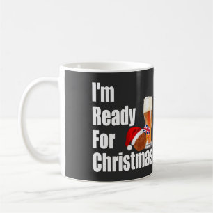 Caneca De Café Whisky Egg e Um Ponto Estou Pronto para o Natal