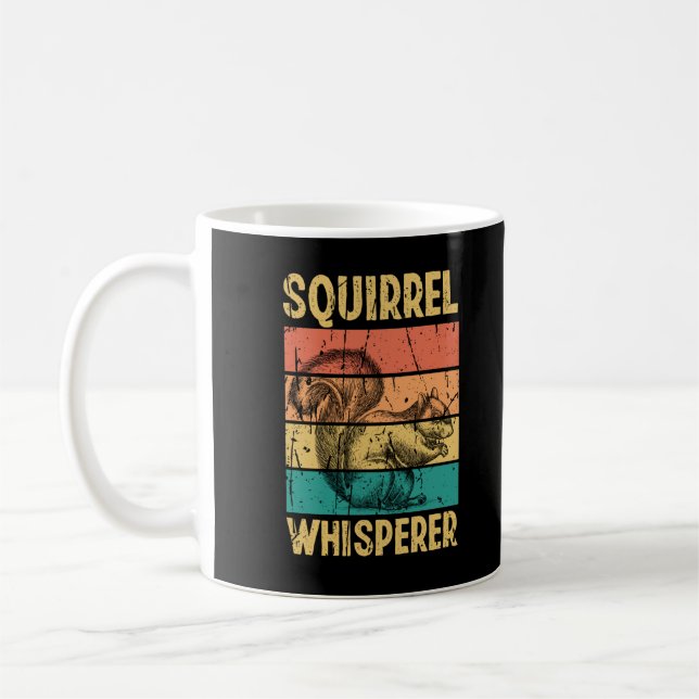 Caneca De Café Whisperer de Esquilo Engraçado (Esquerda)