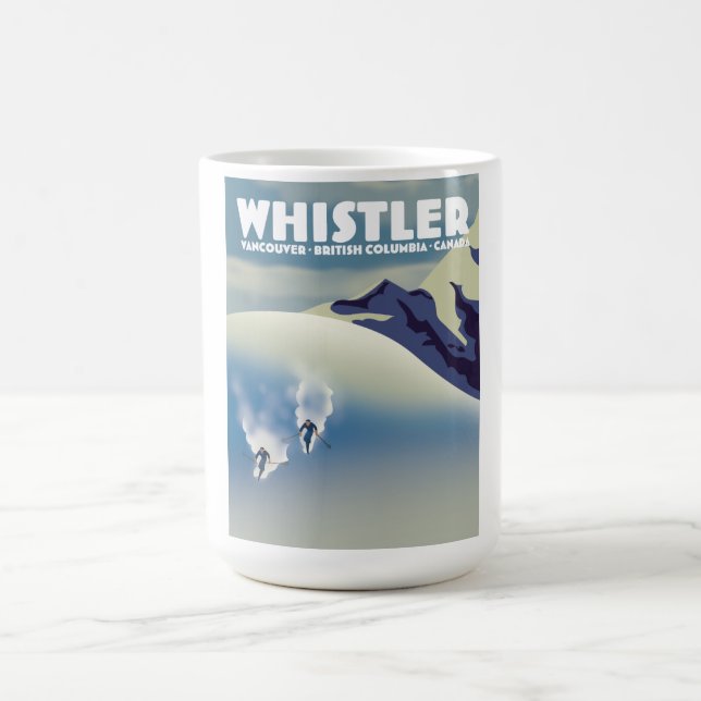 Caneca De Café Whistler British Columbia Canada Ski (Centro)