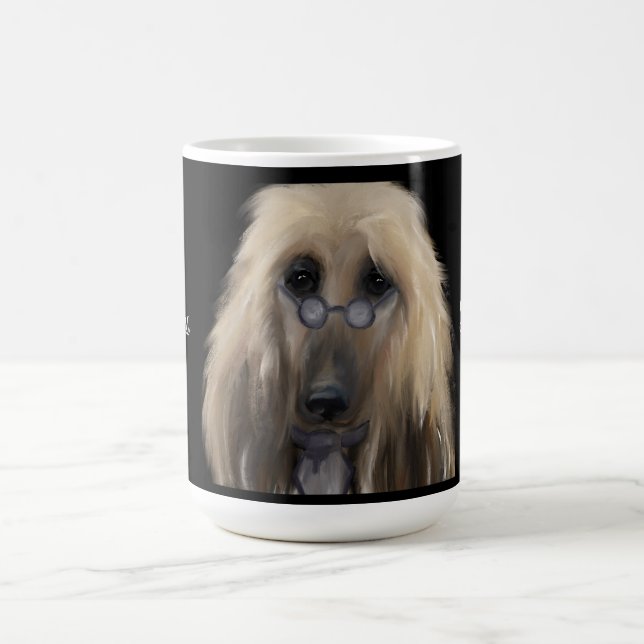 Caneca De Café White Afghan Hound (Centro)