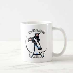 Caneca De Café White Black Greyhound IAAM