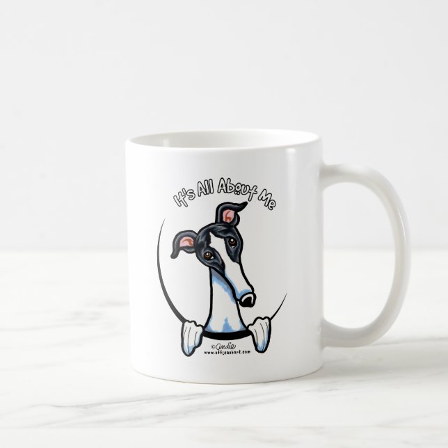 Caneca De Café White Black Greyhound IAAM (Direita)