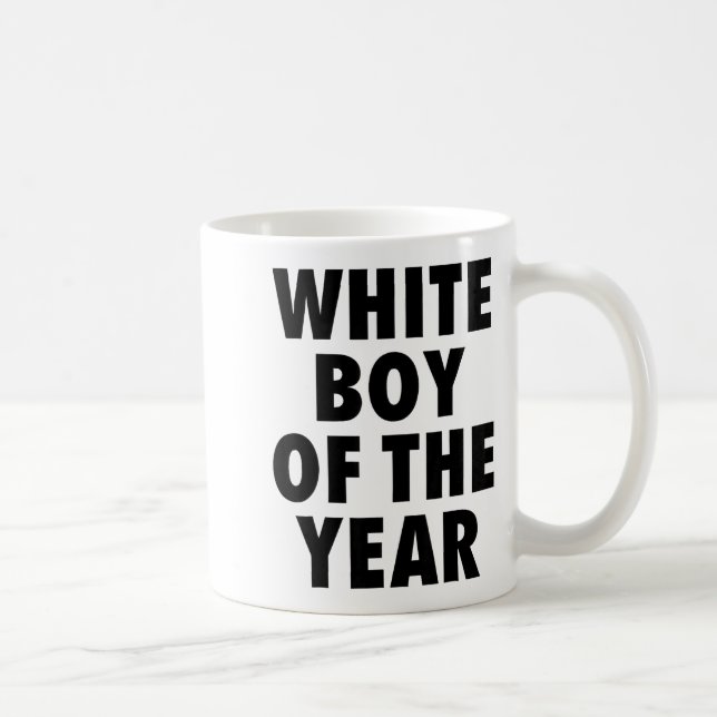 Caneca De Café White Boy Of The Year For Men Boys Kids Funny  (Direita)