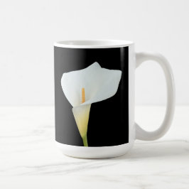 Caneca De Café White Calla Lily Flower Backyard Foto do jardim