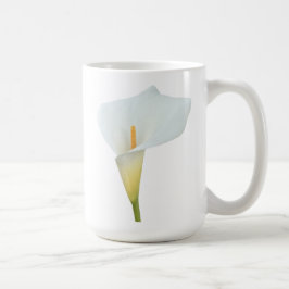 Caneca De Café White Calla Lily Flower Backyard Foto do jardim