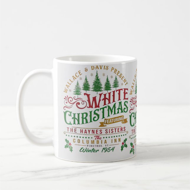 Caneca De Café White Christmas Wallace E Davis Haynes Sister (Esquerda)
