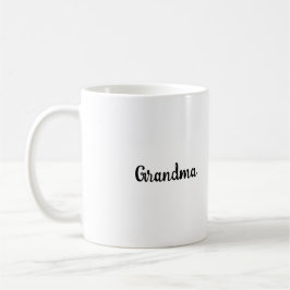 Caneca De Café White Classic Grandma Script Mug