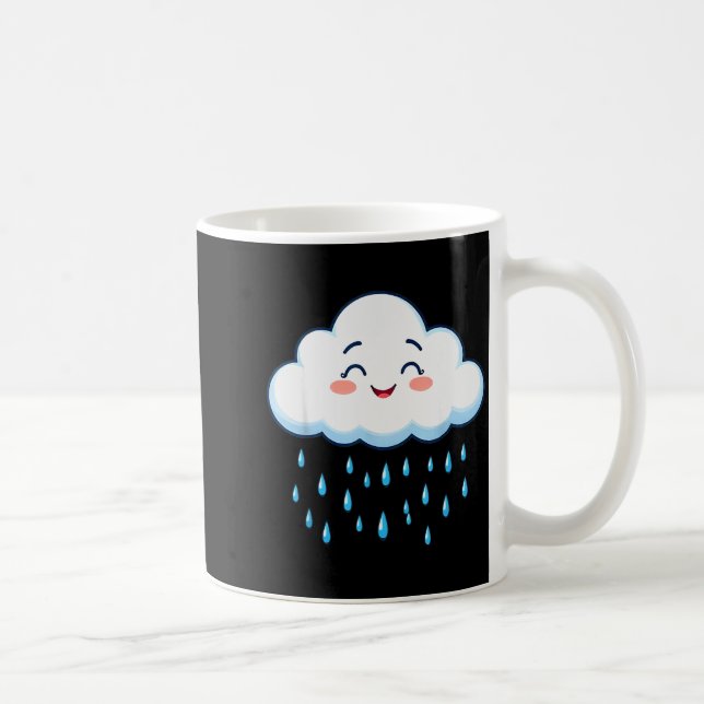 Caneca De Café White Clouds Rain Drop Costume Christmas Halloween (Direita)