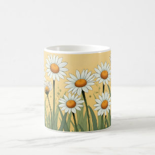 Caneca De Café White Daisy Summer