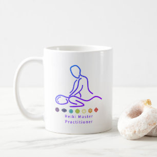 Caneca De Café White de Outline do Mestre Reiki
