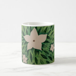 Caneca De Café White Flowers