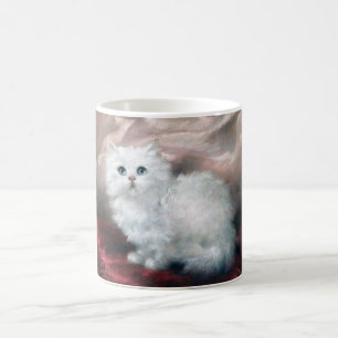 Caneca De Café White Kitten, Carl Kahler