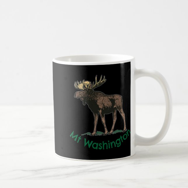 Caneca De Café White Mountains Mt Washington New Hampshire Moose  (Direita)