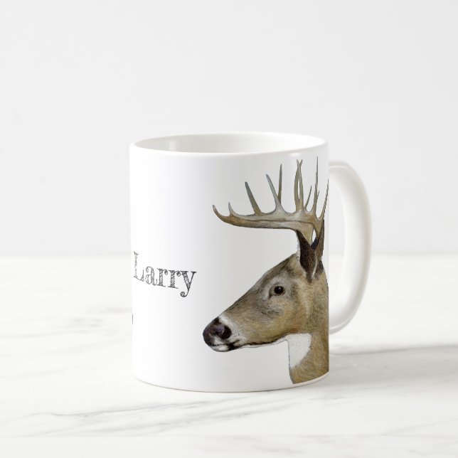 Caneca De Café White Tail Buck (Frente Esquerda)