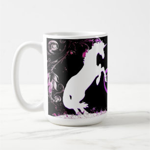 Caneca De Café White Unicorn V (Coloração de abertura)