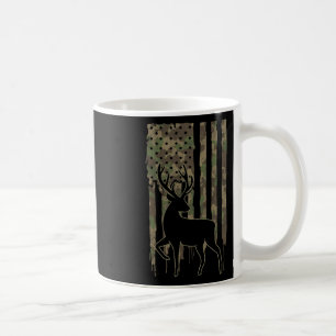 Caneca De Café Whitetail Buck Deer Hunting American Flag Camoufla