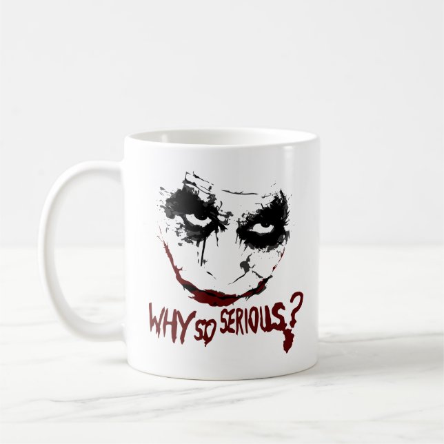 CANECA DE CAFÉ WHY SO SERIOUS? (Esquerda)