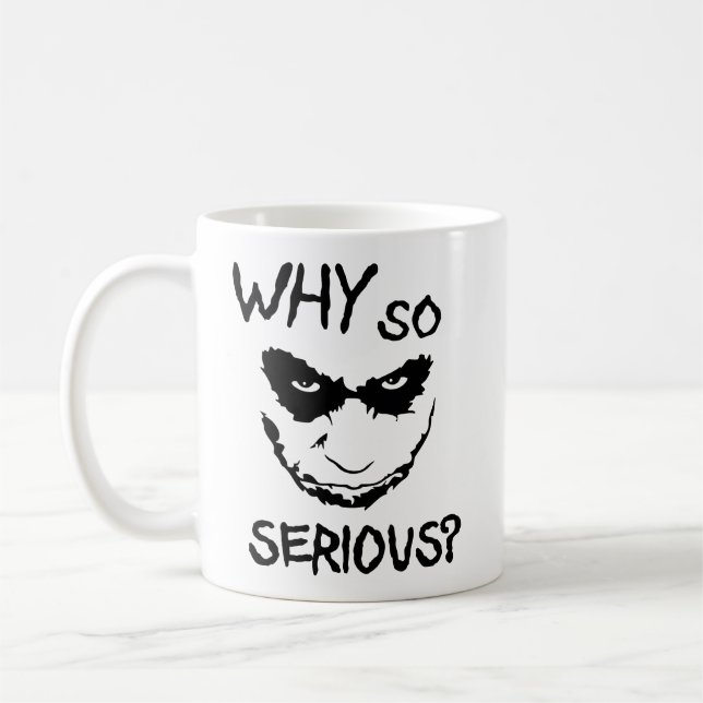 Caneca De Café Why So Serious? Creepy Smile (Esquerda)