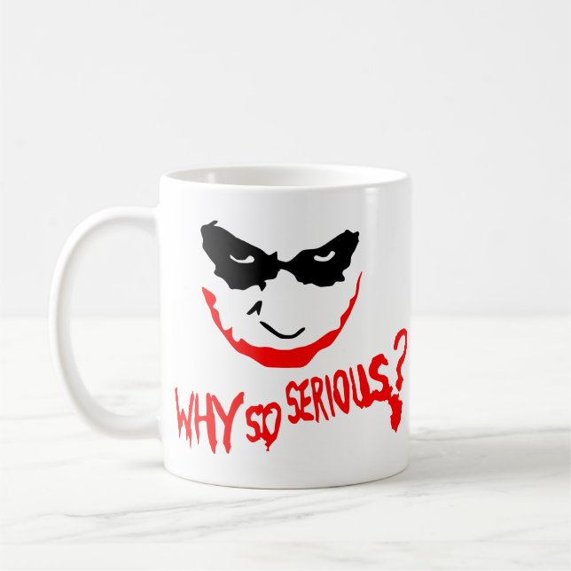 Caneca De Café Why So Serious? Man (Esquerda)