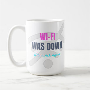 Caneca De Café Wi-Fi desligado (Não perguntar novamente)