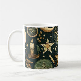 Caneca De Café Wiccan Pattern 2