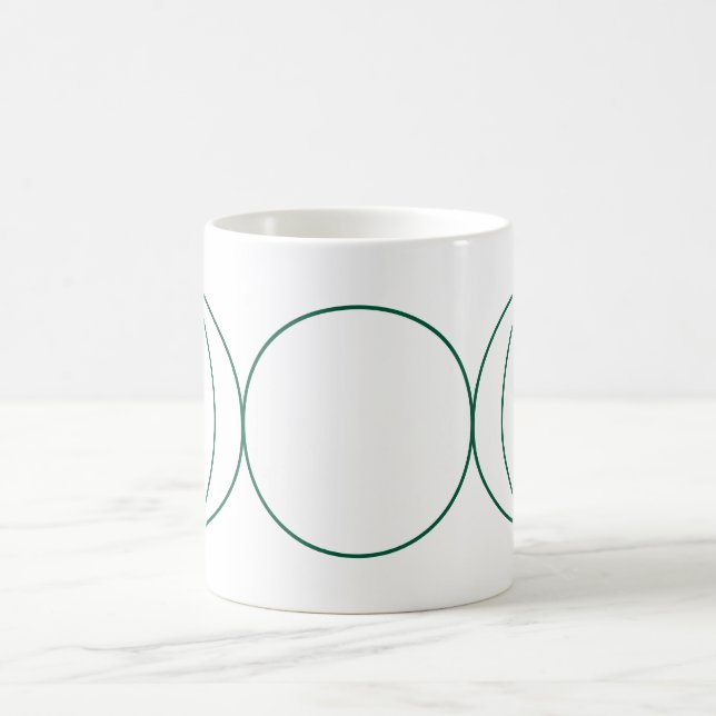 Caneca De Café Wiccan - Símbolo Line Art Mug (Centro)