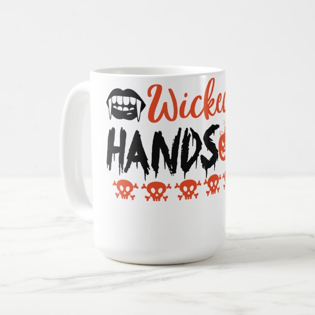 Caneca De Café Wickedly Handsome  (Frente Esquerda)
