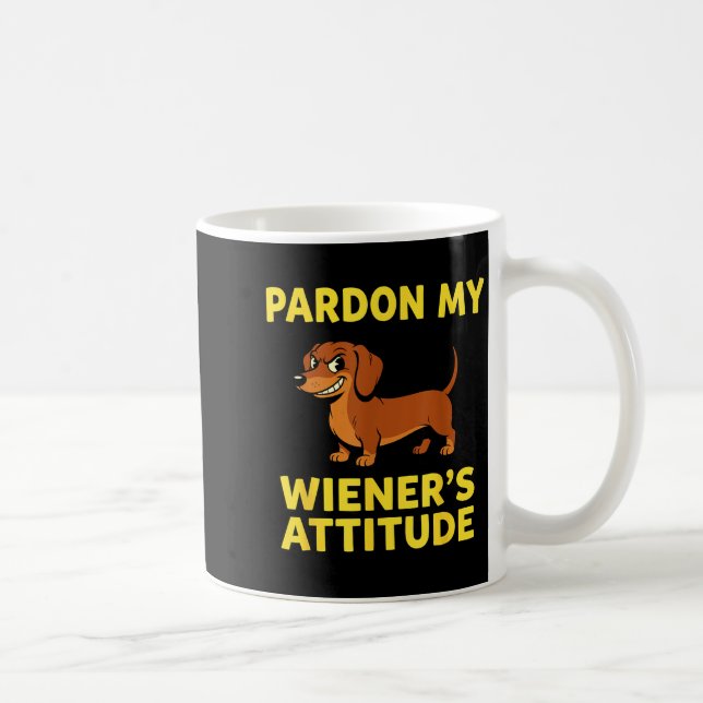 Caneca De Café Wiener Dog Dachshund  (Direita)