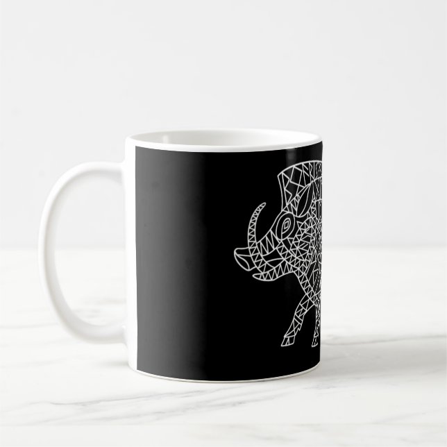 Caneca De Café Wild Boar com Runes (Esquerda)