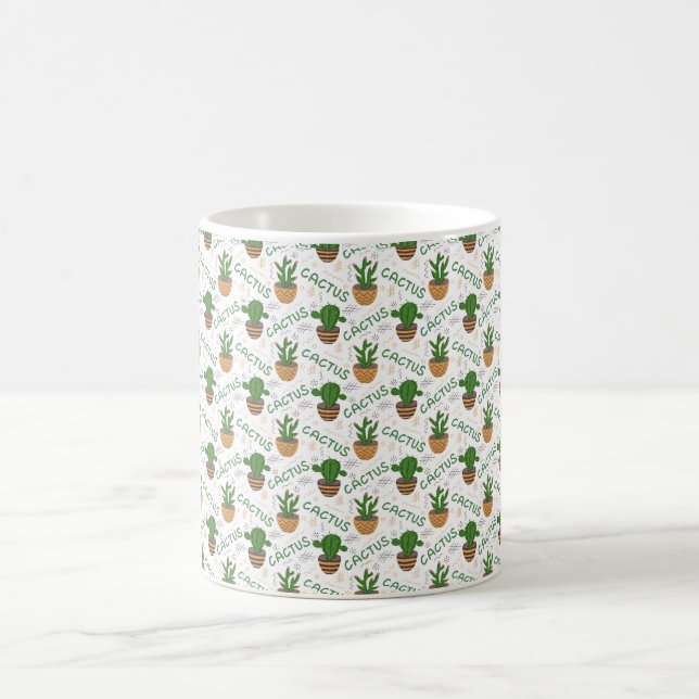 Caneca De Café Wild Cactus Pattern (Centro)