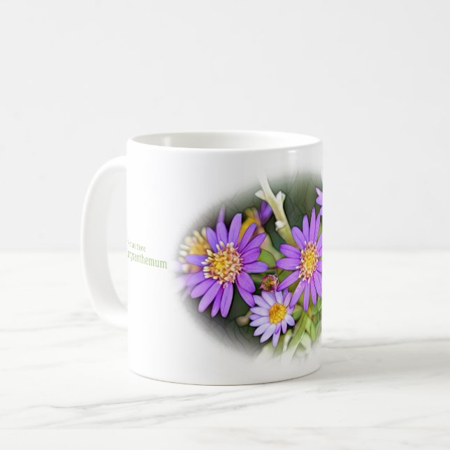 Caneca De Café Wild Chrysanthemum (Frente Esquerda)