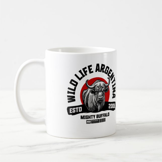 Caneca De Café Wild Life Argentina – Mighty Buffalo Urban Power (Esquerda)