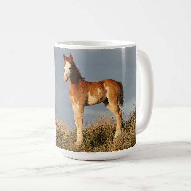 Caneca De Café Wild Mustang Colt Beefebida Mug (Frente Esquerda)