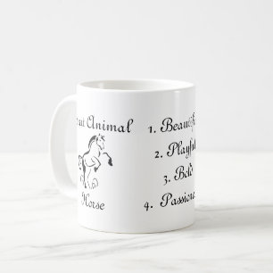 Caneca De Café Wild West Mare Pony Line Art Spirit
