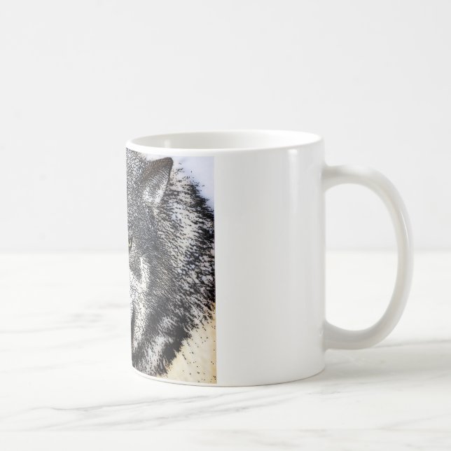 Caneca De Café Wild Wolf (Direita)