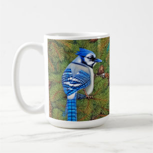 Caneca De Café Wilderness Evergreen Blue Jay