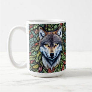 Caneca De Café Wilderness Woodland Predator Wolf