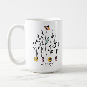 Caneca De Café Wildflower Gigi