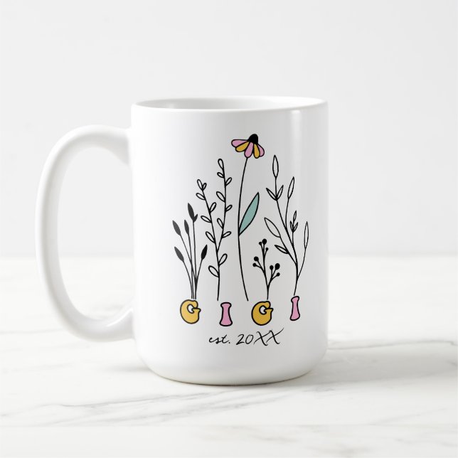 Caneca De Café Wildflower Gigi (Esquerda)