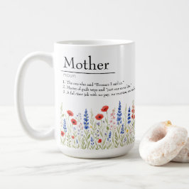 Caneca De Café Wildflower Mama Mug - Presente no Dia da Mãe Sarcá
