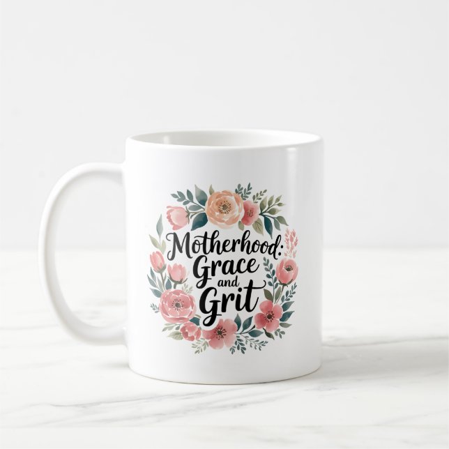 Caneca De Café Wildflower Mama Mug | Taça Floral Grace & Grit (Esquerda)