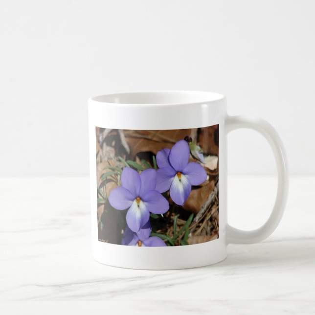 Caneca De Café WildFlowers Birds-Foot Violet III Gifes e Roupa (Direita)