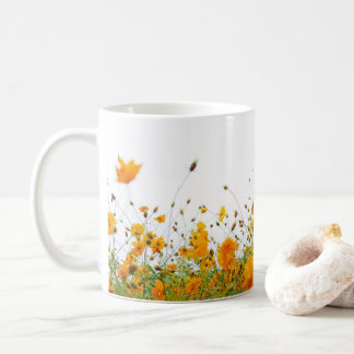 Caneca De Café Wildflowers Floral, Botanical Garden, Colorful gif